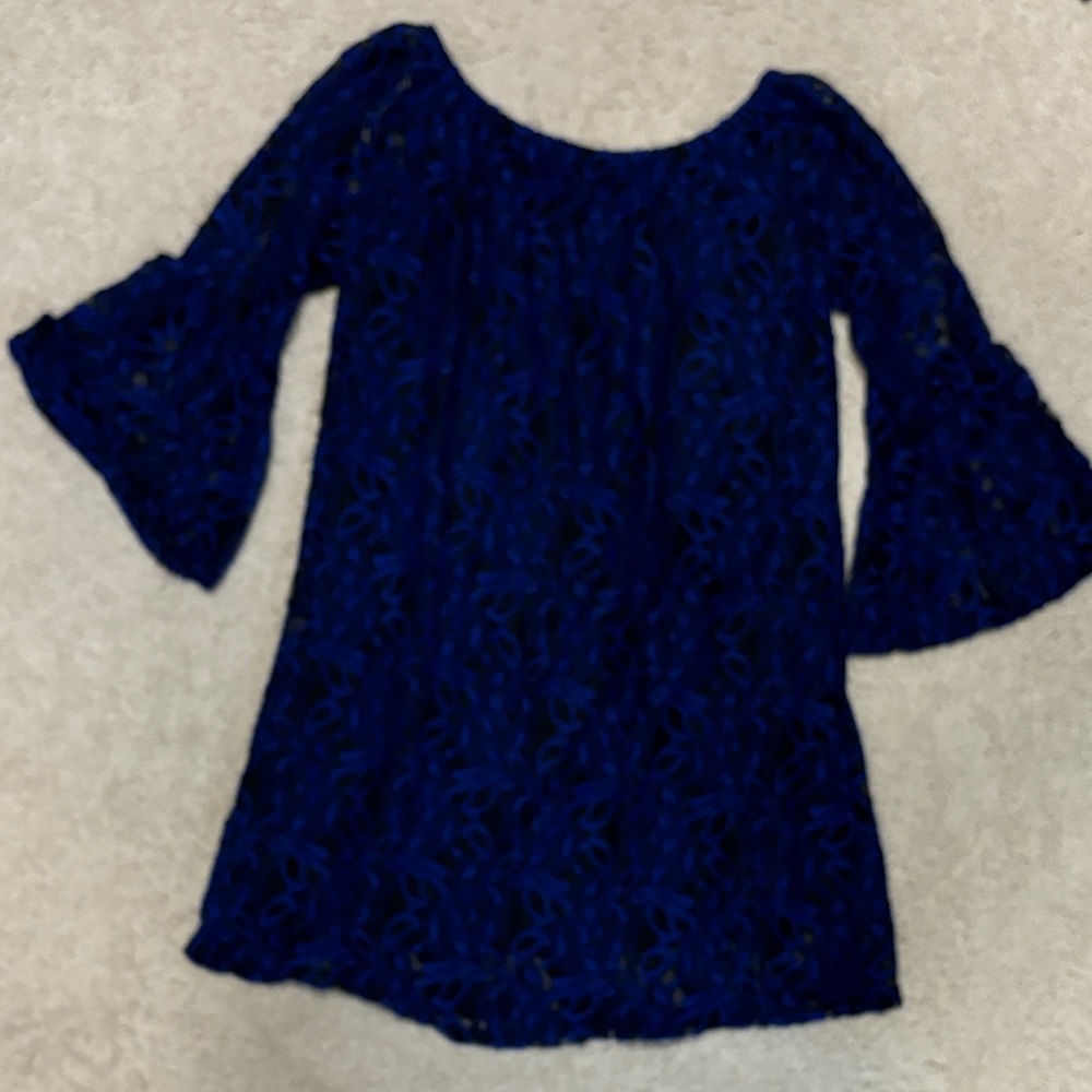 Voll Style Blue Lace Dress